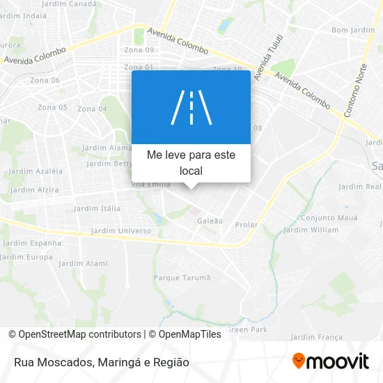 Rua Moscados mapa