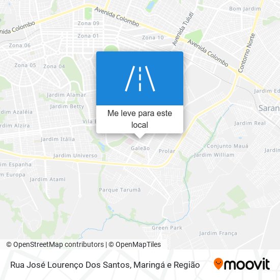 Rua José Lourenço Dos Santos mapa