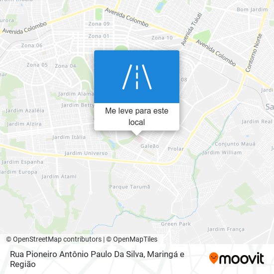 Rua Pioneiro Antônio Paulo Da Silva mapa