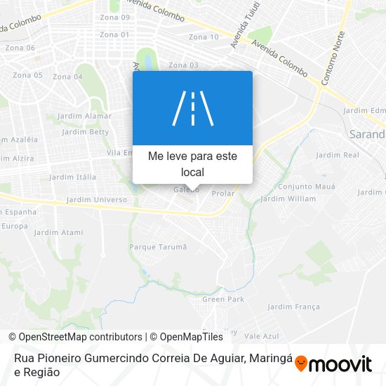 Rua Pioneiro Gumercindo Correia De Aguiar mapa