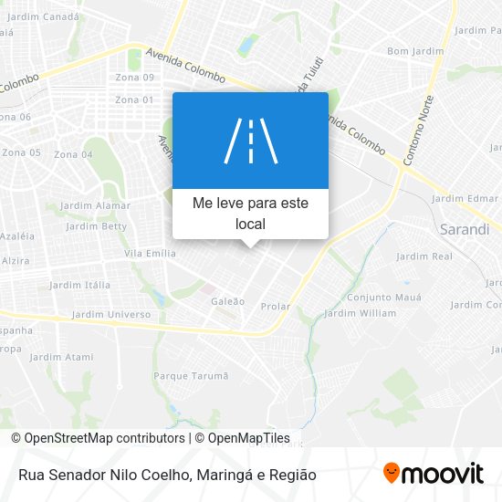 Rua Senador Nilo Coelho mapa