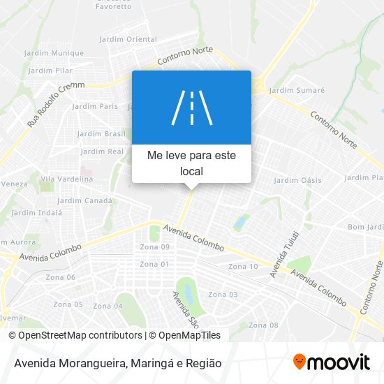 Avenida Morangueira mapa