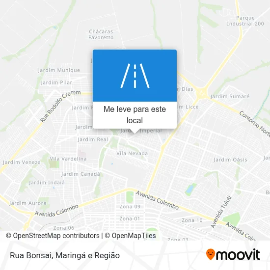 Rua Bonsai mapa