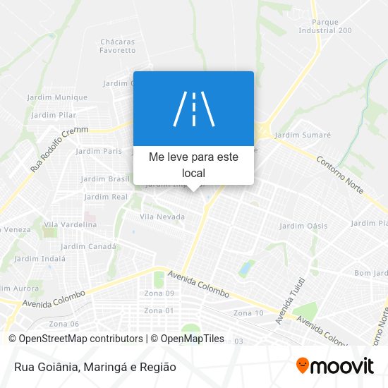 Rua Goiânia mapa