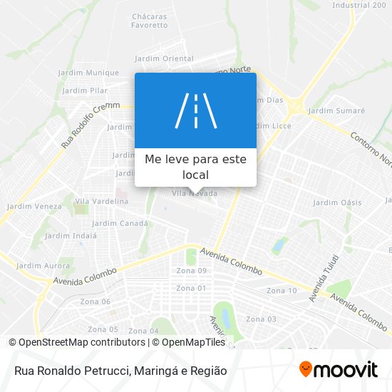 Rua Ronaldo Petrucci mapa