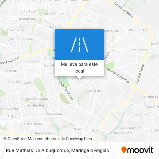 Rua Mathias De Albuquerque mapa