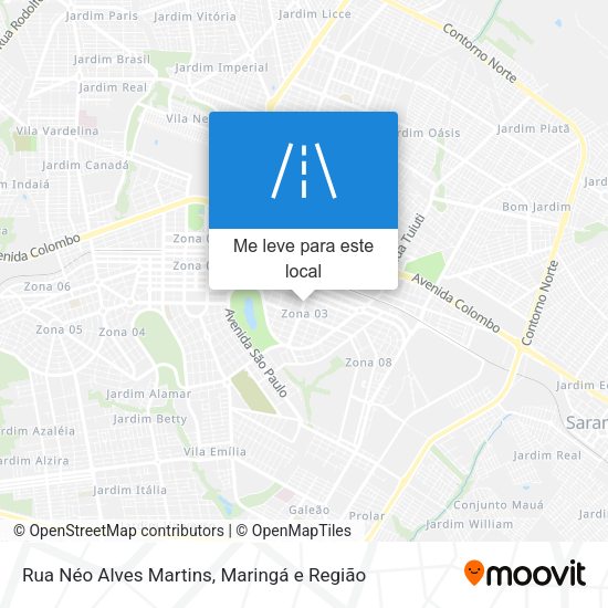 Rua Néo Alves Martins mapa