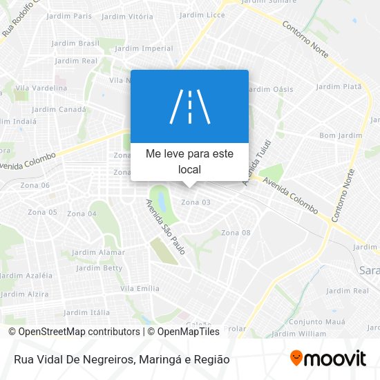 Rua Vidal De Negreiros mapa