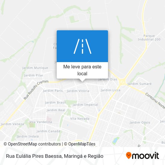 Rua Eulália Pires Baessa mapa