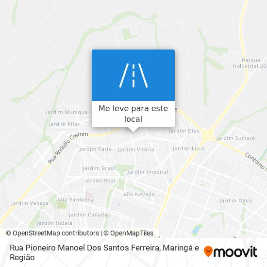 Rua Pioneiro Manoel Dos Santos Ferreira mapa