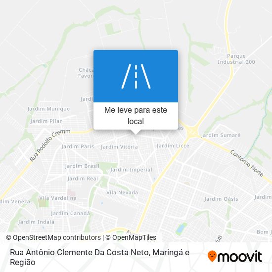 Rua Antônio Clemente Da Costa Neto mapa