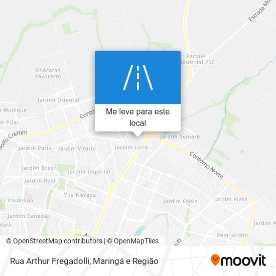 Rua Arthur Fregadolli mapa