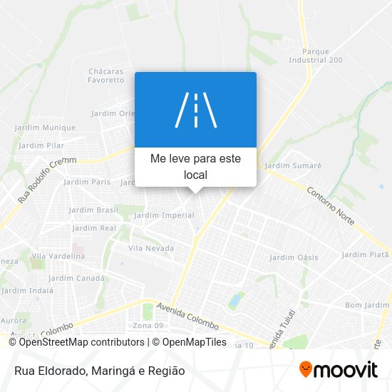 Rua Eldorado mapa