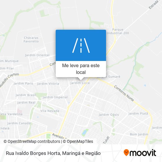 Rua Ivaldo Borges Horta mapa