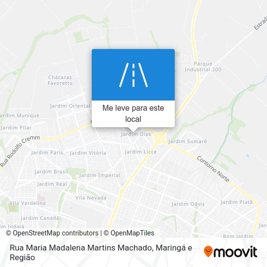 Rua Maria Madalena Martins Machado mapa