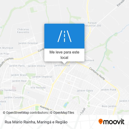 Rua Mário Rainha mapa