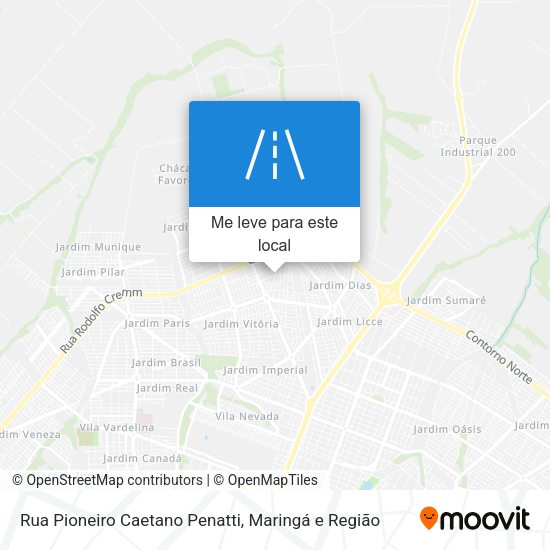 Rua Pioneiro Caetano Penatti mapa