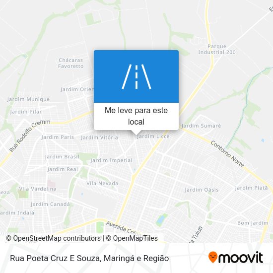Rua Poeta Cruz E Souza mapa