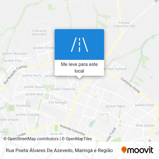Rua Poeta Álvares De Azevedo mapa