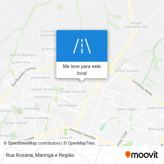 Rua Rosana mapa