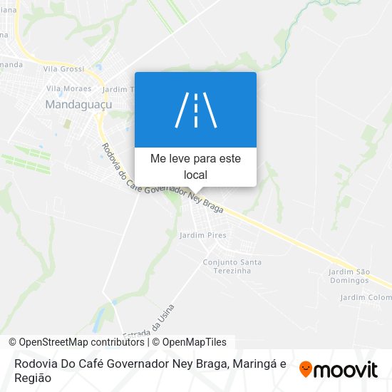 Rodovia Do Café Governador Ney Braga mapa