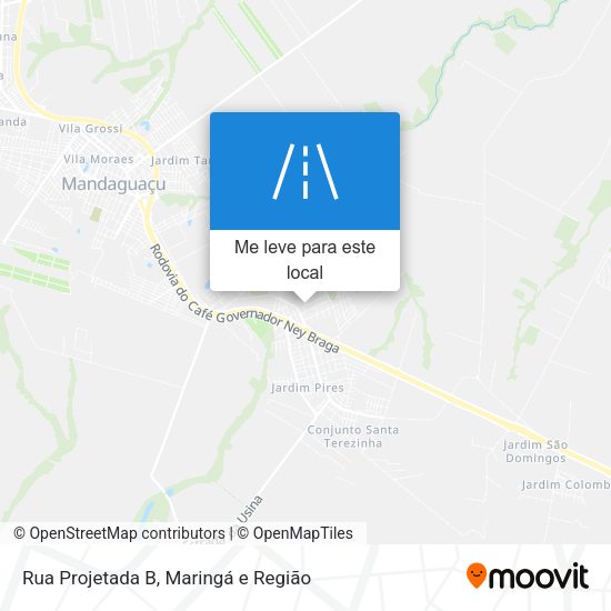Rua Projetada B mapa