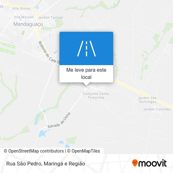 Rua São Pedro mapa