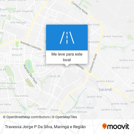 Travessa Jorge P Da Silva mapa