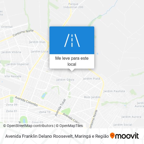 Avenida Franklin Delano Roosevelt mapa