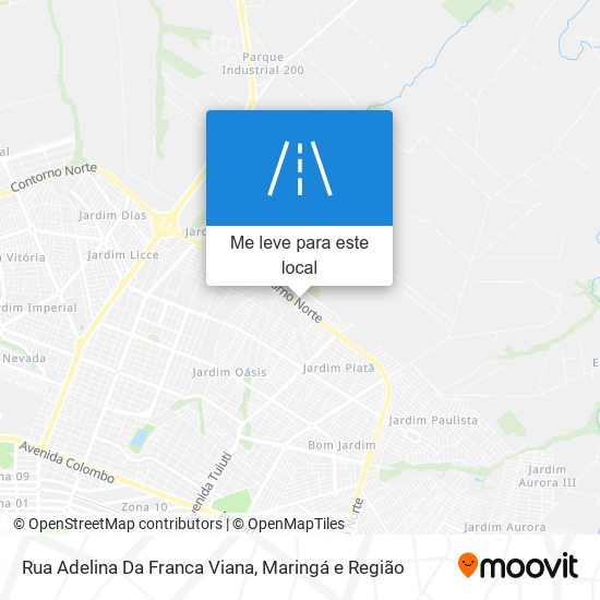 Rua Adelina Da Franca Viana mapa