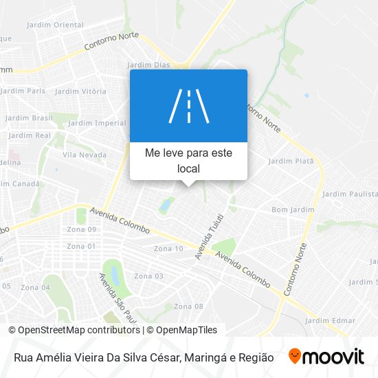 Rua Amélia Vieira Da Silva César mapa