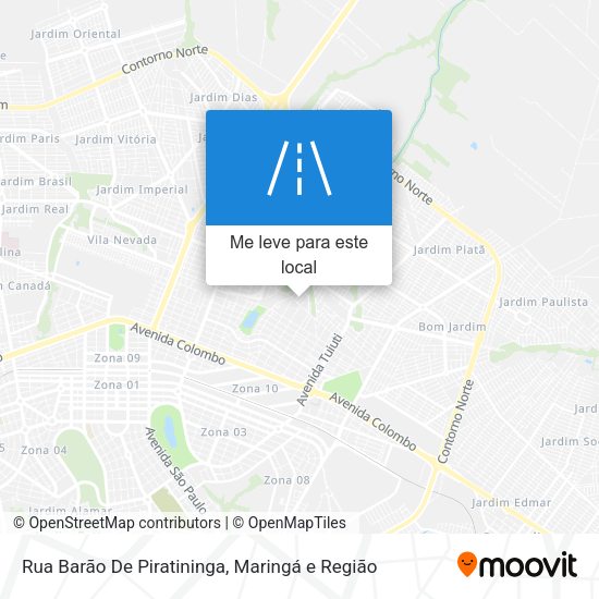 Rua Barão De Piratininga mapa