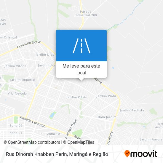 Rua Dinorah Knabben Perin mapa