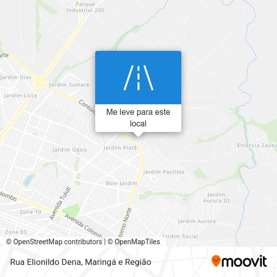 Rua Elionildo Dena mapa