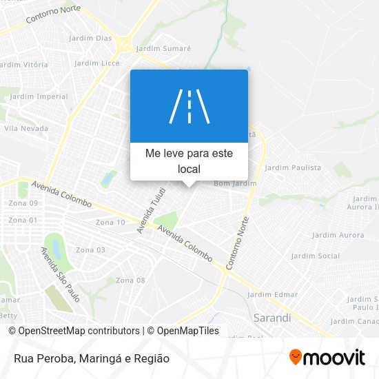 Rua Peroba mapa