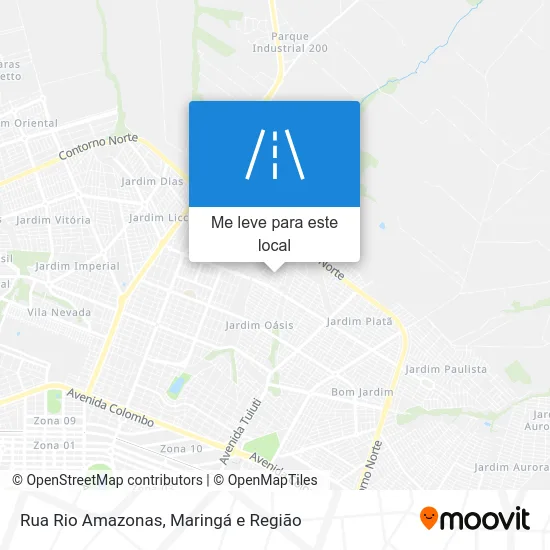 Rua Rio Amazonas mapa