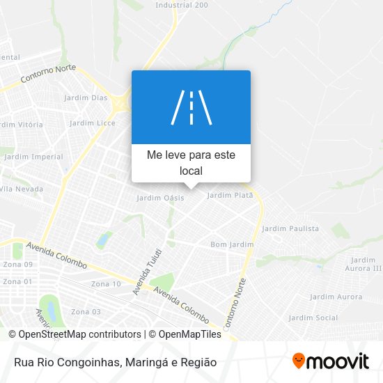 Rua Rio Congoinhas mapa