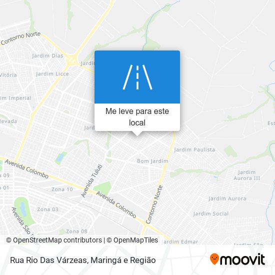 Rua Rio Das Várzeas mapa