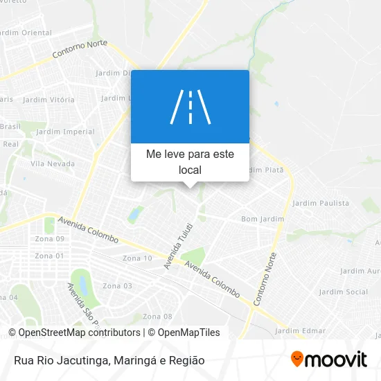 Rua Rio Jacutinga mapa