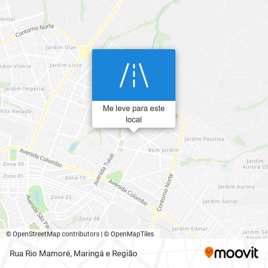 Rua Rio Mamoré mapa