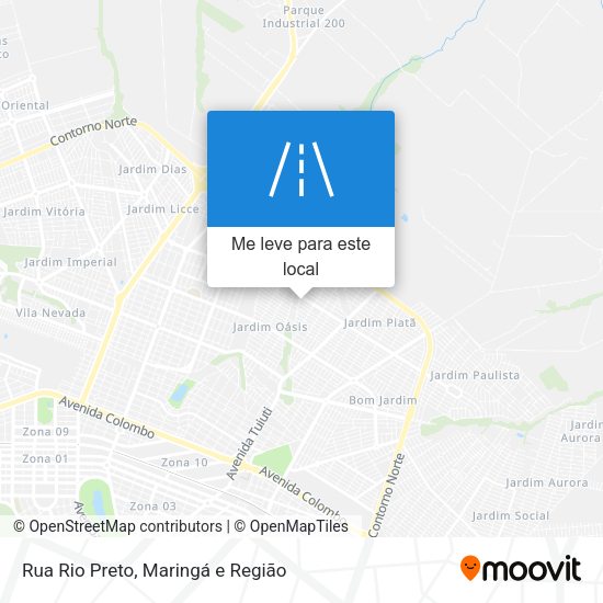 Rua Rio Preto mapa