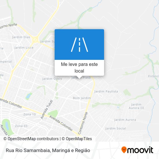 Rua Rio Samambaia mapa