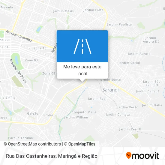 Rua Das Castanheiras mapa