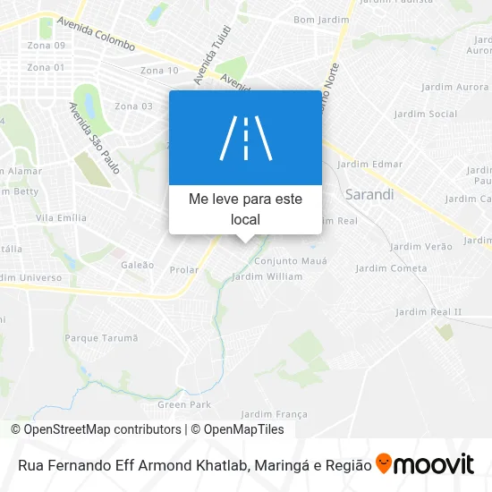 Rua Fernando Eff Armond Khatlab mapa