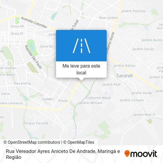 Rua Vereador Ayres Aniceto De Andrade mapa