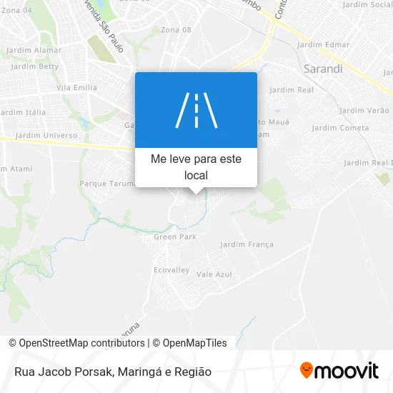 Rua Jacob Porsak mapa