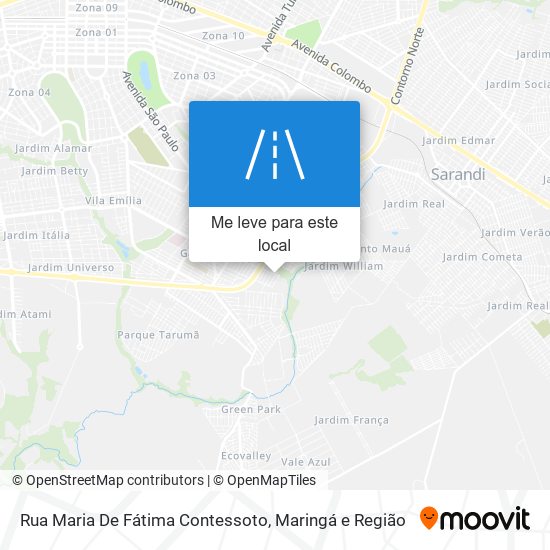 Rua Maria De Fátima Contessoto mapa