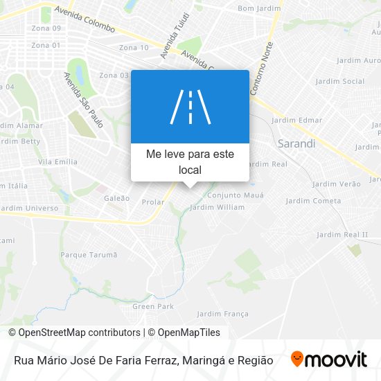 Rua Mário José De Faria Ferraz mapa