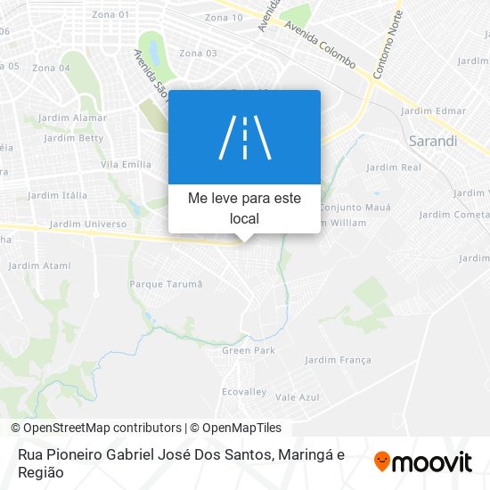 Rua Pioneiro Gabriel José Dos Santos mapa