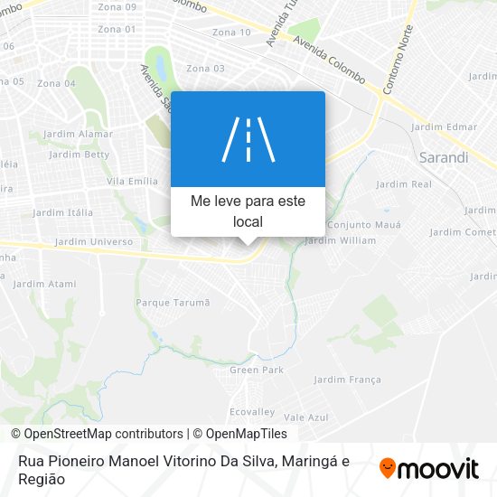 Rua Pioneiro Manoel Vitorino Da Silva mapa